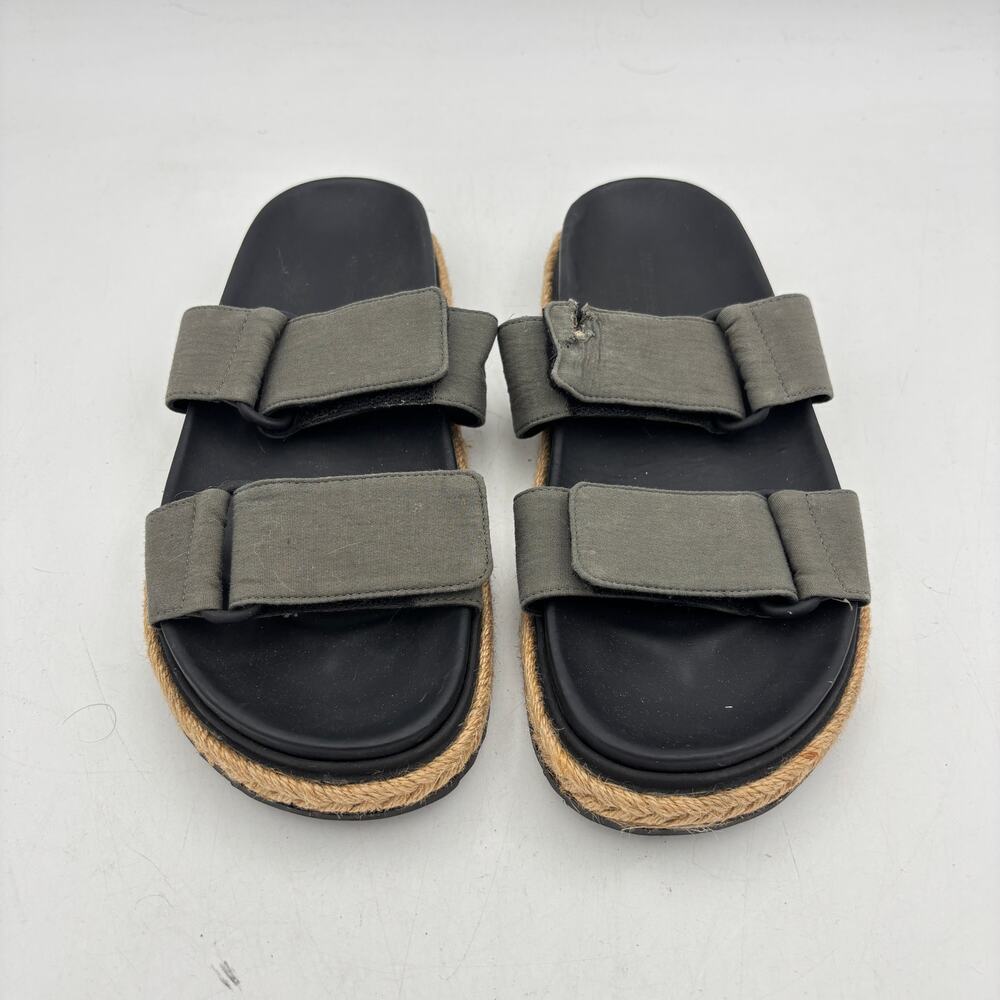 James Perse Los Angeles Double Strap Sandals Slides Women's 10 Italy READ